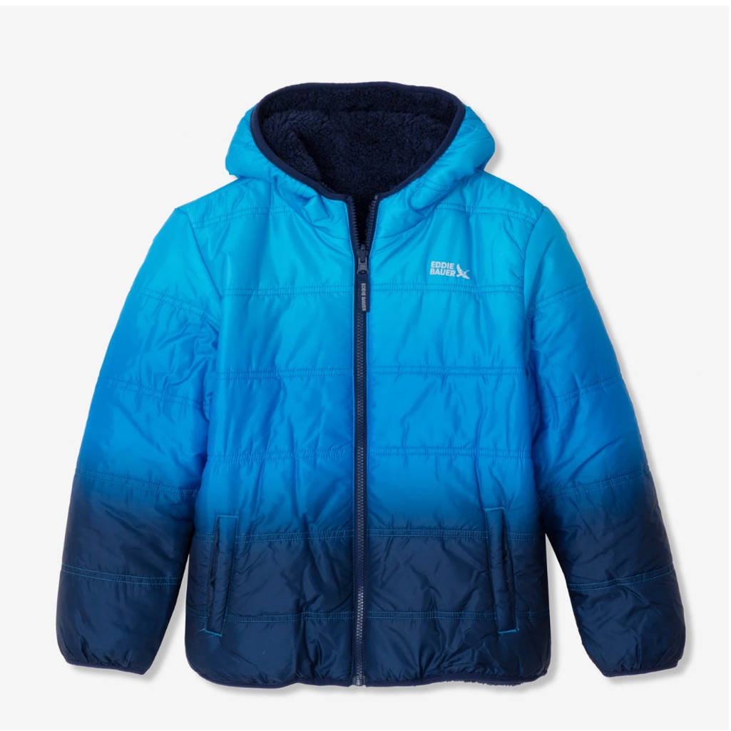 Boys Deer Harbor Reversible Hooded Jacket. Size Small (7/8)